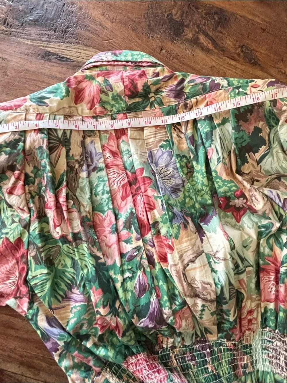 Vintage d.Frank Floral Fit-and-Flare Midi Swing Dress - Picture 7 of 11